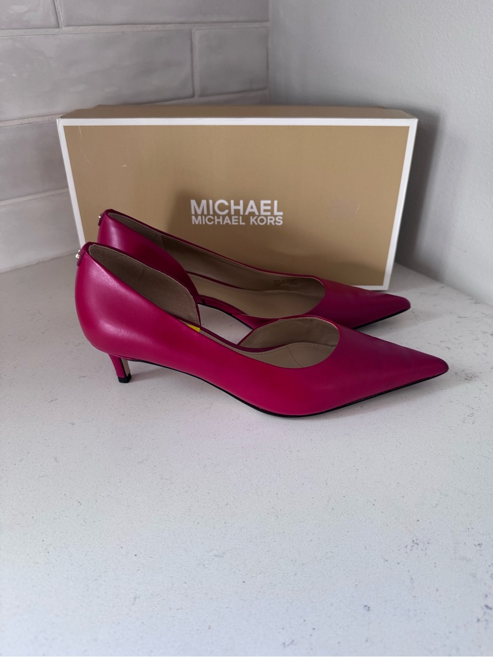 Michael Michael Kors Women's Elyse Pointed-Toe Pumps - Picture 3 of 7